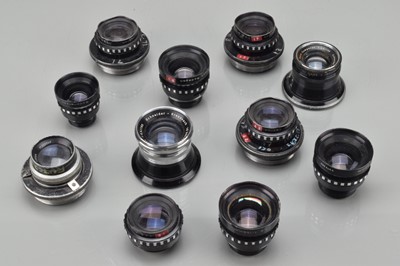 Lot 143 - Eleven Large Format Enlarging Lenses