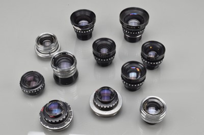 Lot 145 - Eleven Large Format Enlarging Lenses