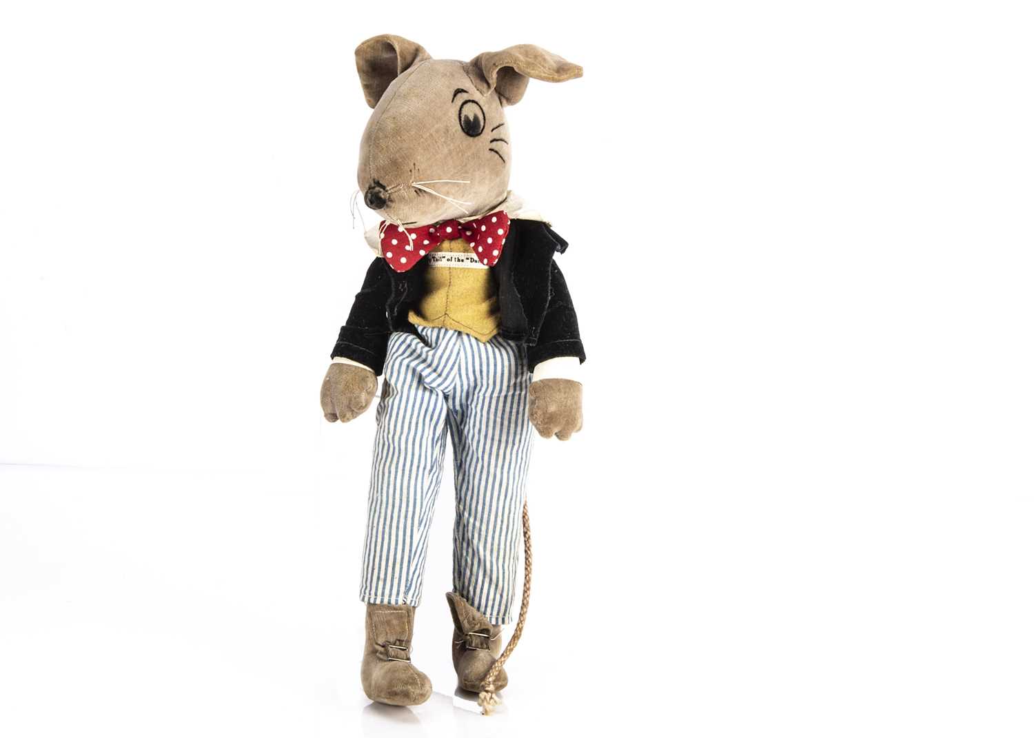 Lot 49 - A rare early Chad Valley Teddy Tail skinny jointed mouse