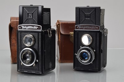 Lot 158 - Two Voigtländer Brillant TLR Cameras