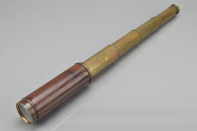 Lot 198 - A Five Draw Brass Telescope