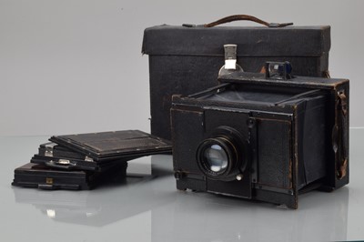 Lot 201 - A C.P, Goerz 10 x 15cm Ango Folding Strut Camera