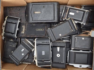 Lot 251 - A Tray of Folding Cameras