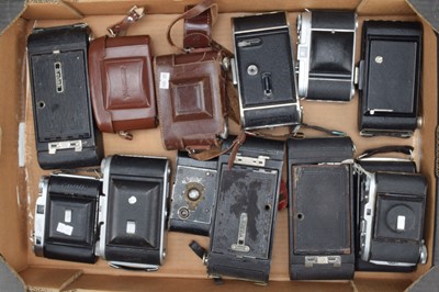 Lot 263 - A Tray of Folding Cameras