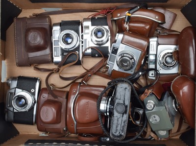 Lot 307 - A Tray of Film Cameras