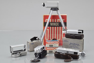 Lot 327 - A Minox B Sub Miniature Camera and Accessories