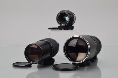 Lot 370 - Three Olympus OM Prime Lenses