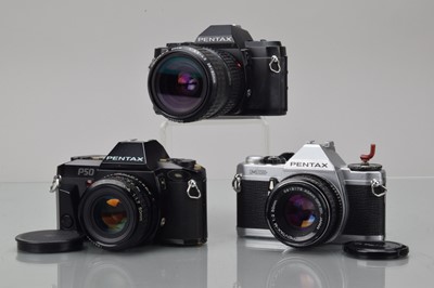 Lot 388 - Three Pentax SLR Cameras