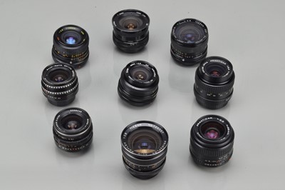 Lot 410 - Nine Wide Angle Lenses