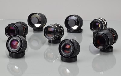 Lot 412 - A Group of Prime Lenses