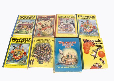 Lot 76 - Thirteen Pip Squeak and Wilfred annuals