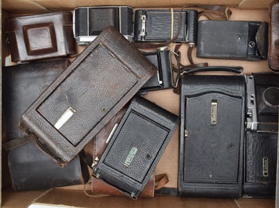 Lot 439 - A Tray of Kodak Folding Cameras