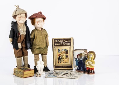 Lot 82 - A pair of composition headed Bisto Kids dolls