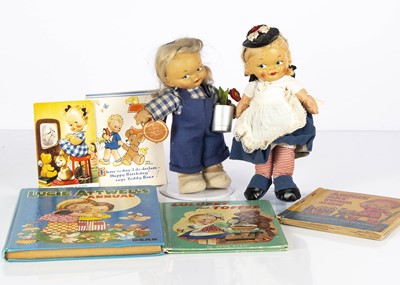 Lot 91 - Two 1950s Chad Valley Mabel Lucie Attwell dolls