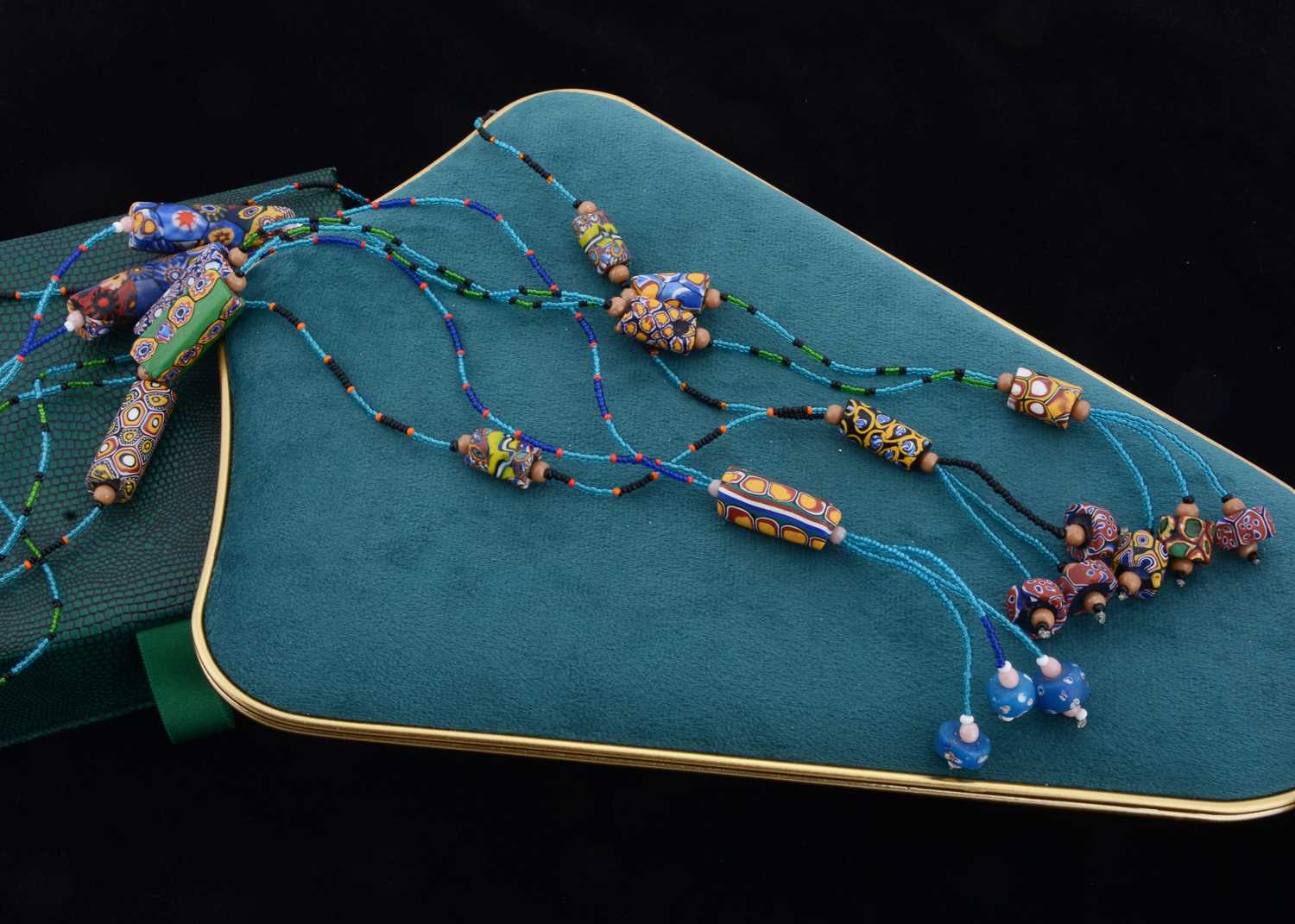 Lot 131 - Three African trade bead necklaces