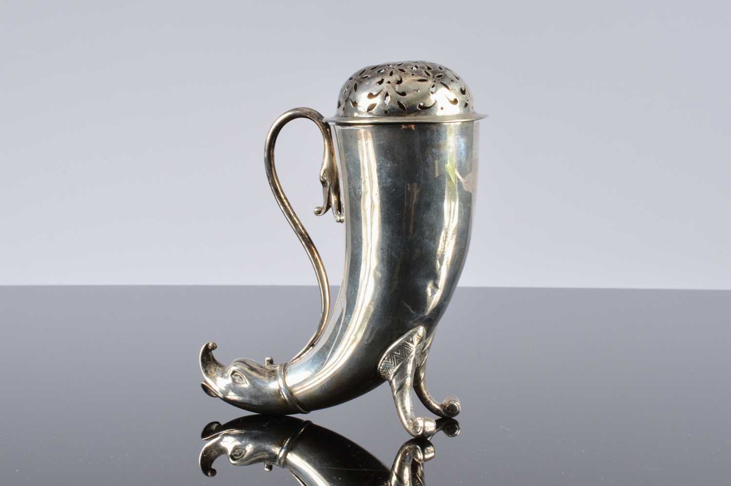 Lot 259 - A Victorian silver novelty sugar sifter by H. Matthews
