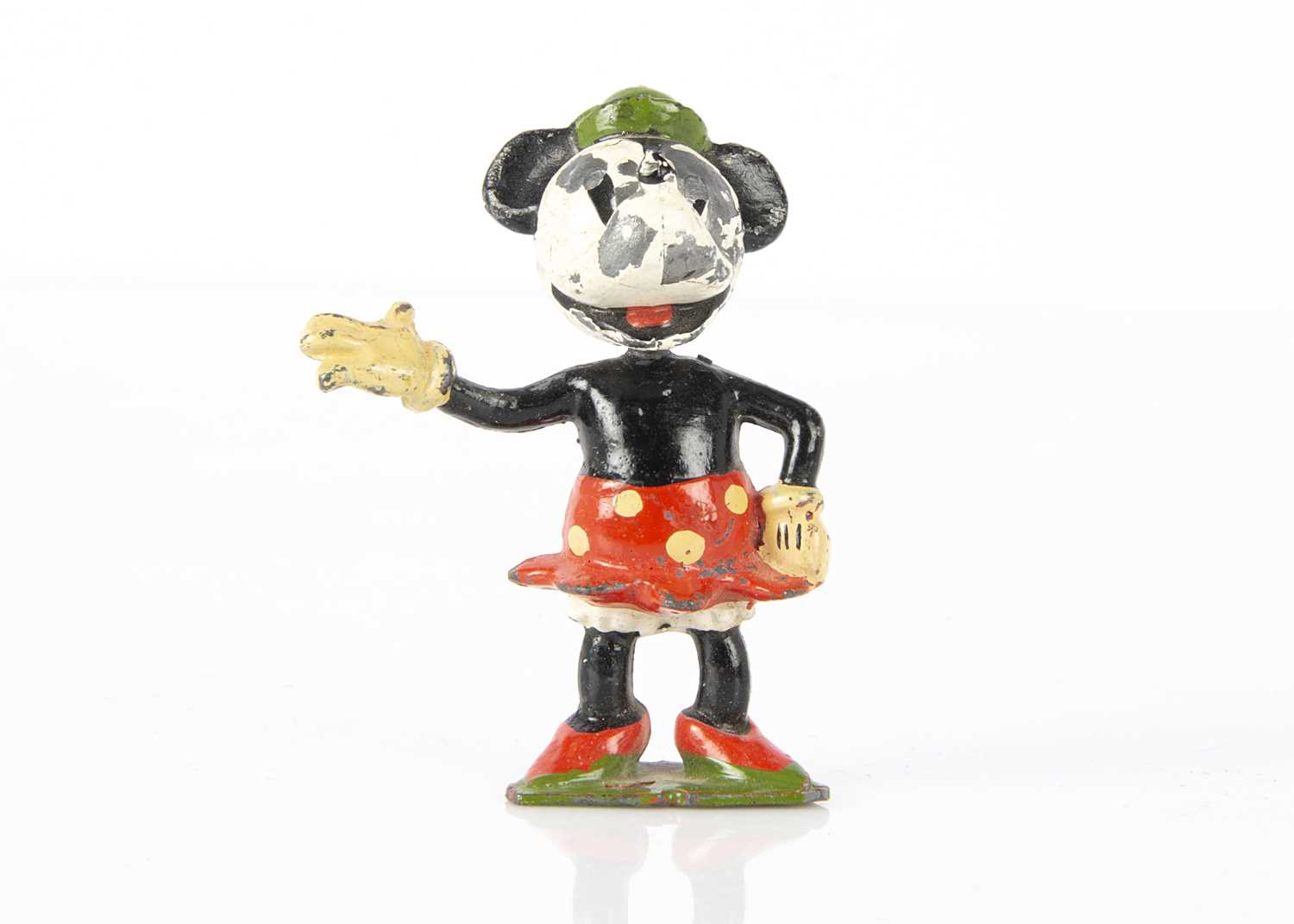 Lot 130 - A rare Britains hollow-cast lead Minnie Mouse circa 1939