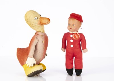 Lot 159 - A 1940s S H Newsome’s Pantomime Souvenir Buttons doll