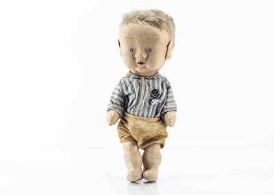 Lot 166 - A Merrythought Brian White for the Daily Mail Nipper boy doll 1930s