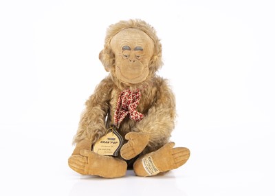 Lot 185 - A Merrythought Lawson Wood Gran-pop chimpanzee soft toy late 1930s