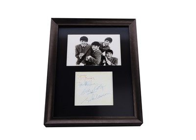 Lot 394 - The Beatles Photos / Facsimile signatures