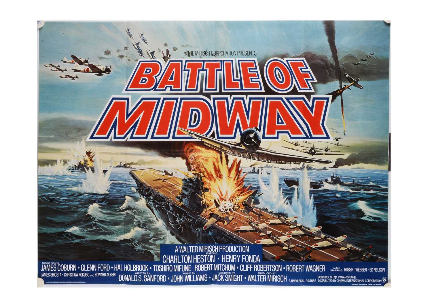 Lot 431 - The Battle Of Midway (1976) UK Quad Poster