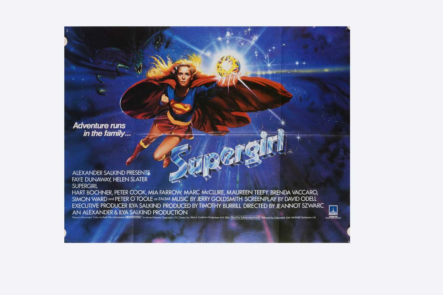 Lot 439 - Supergirl (1984) UK Quad Poster