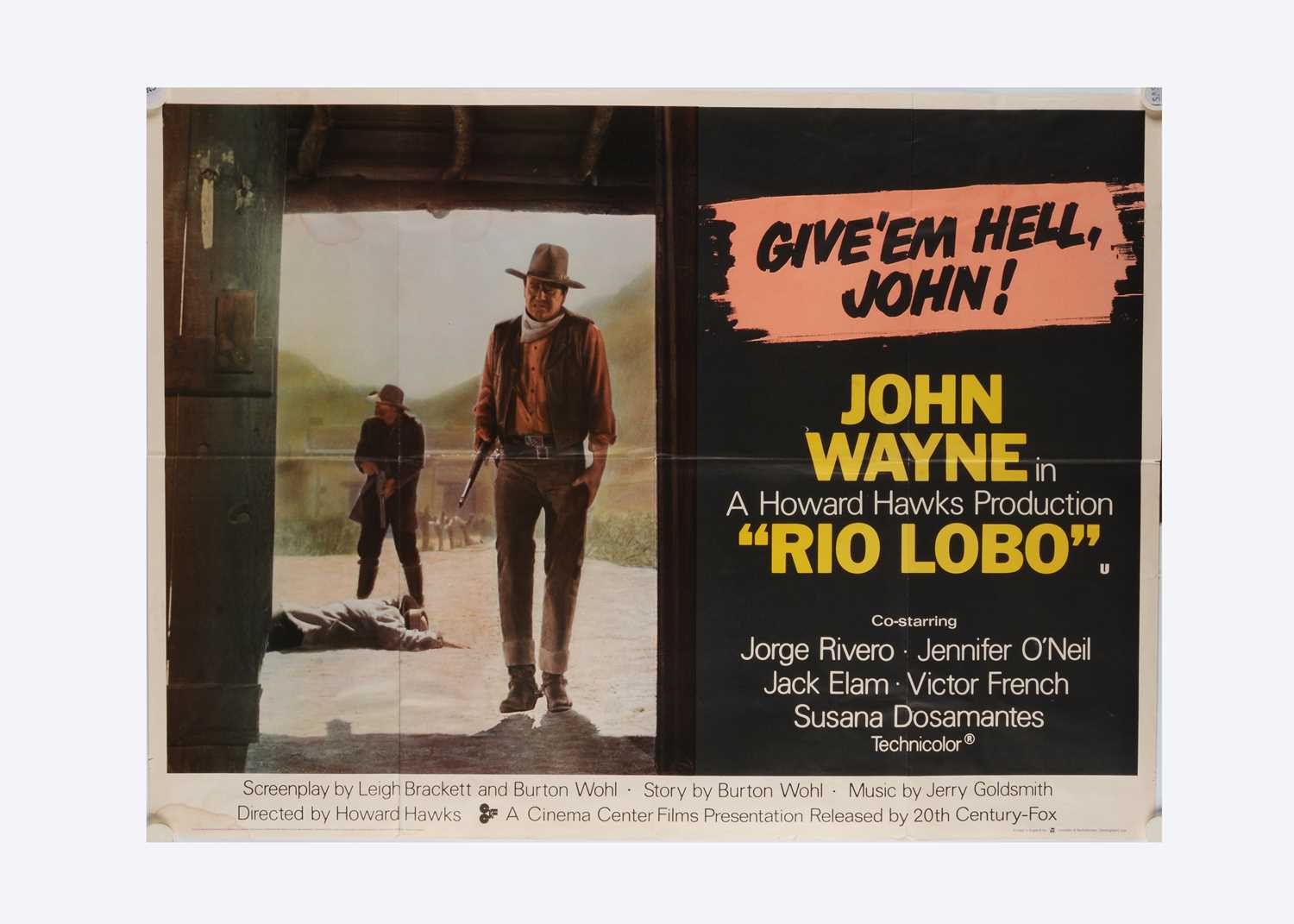 Lot 443 - Rio Lobo (1970) UK Quad Poster