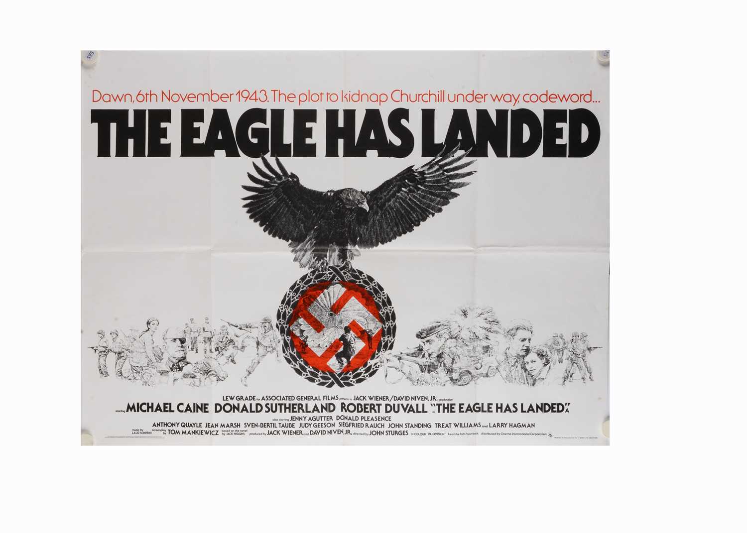 Lot 446 - The Eagle Has Landed (1977) UK Quad Poster