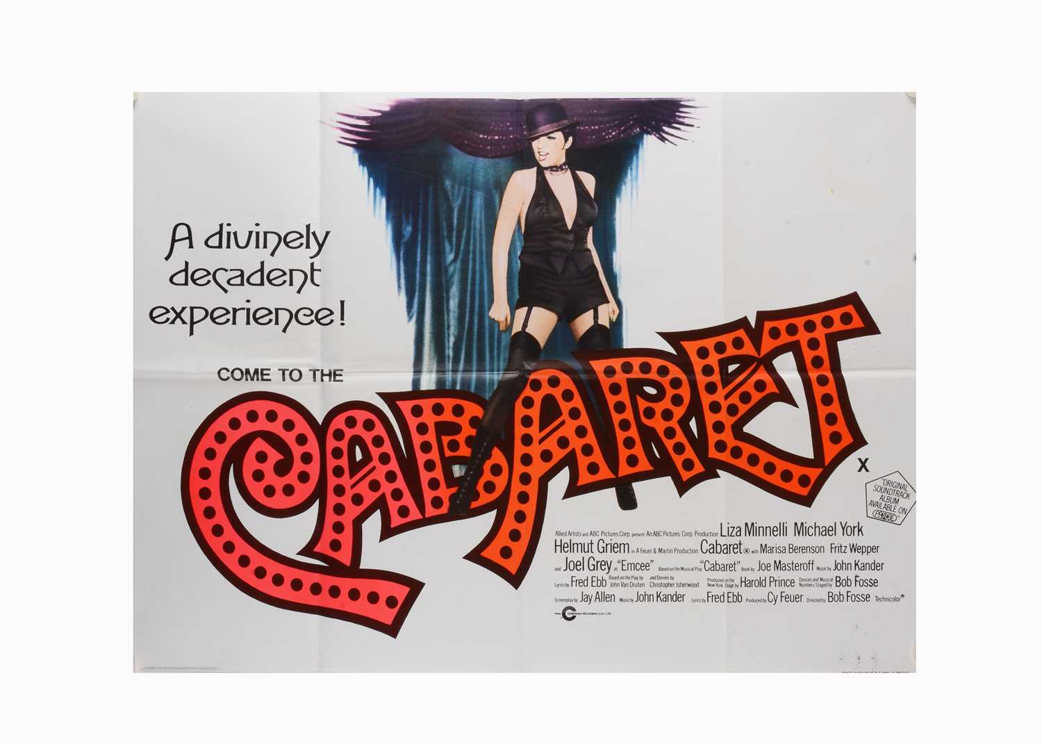 Lot 461 - Cabaret (1972) UK Quad poster
