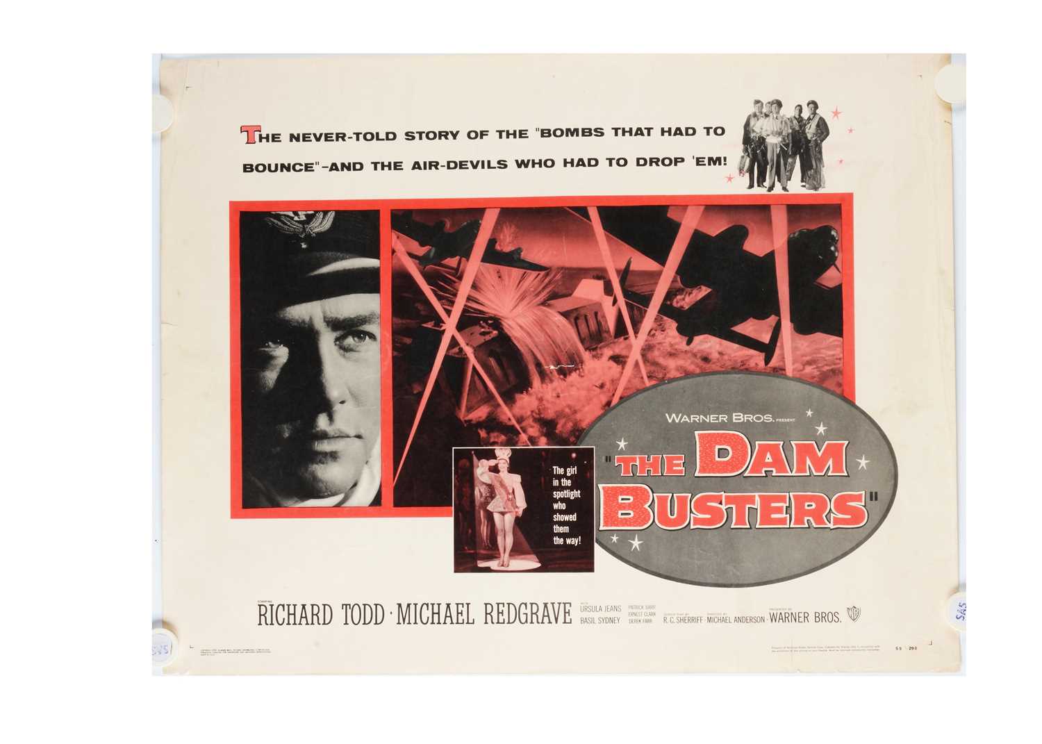 Lot 516 - The Dam Busters (1955) USA Half Sheet Poster