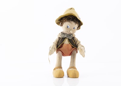 Lot 202 - An O’Lis (French) Walt Disney’s Pinocchio felt doll 1950s