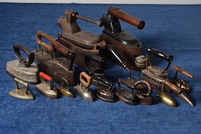 Lot 11 - A collection of various Irons