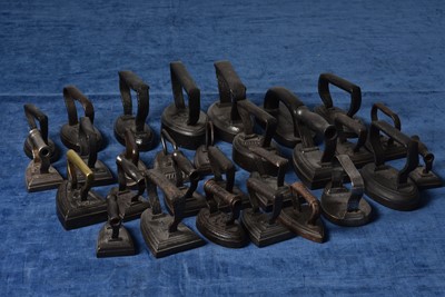 Lot 30 - A large collection of Small Flat and Sad Irons