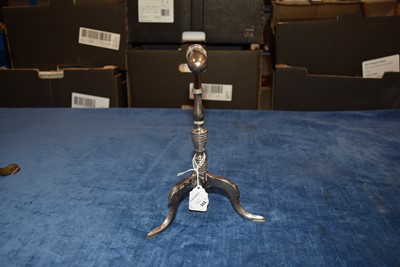 Lot 62 - A small plated Goffering Iron