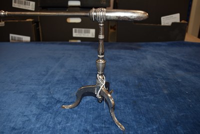 Lot 62 - A small plated Goffering Iron