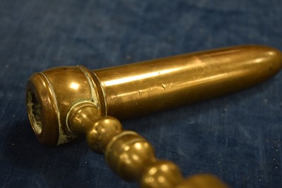 Lot 62 - A small plated Goffering Iron