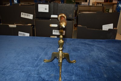 Lot 62 - A small plated Goffering Iron
