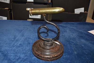 Lot 73 - A brass barrel Goffering Iron