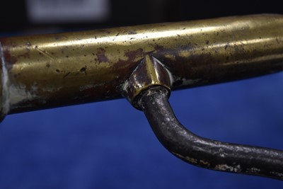 Lot 73 - A brass barrel Goffering Iron