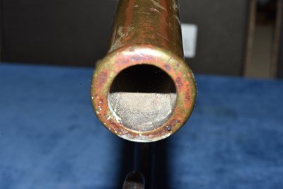 Lot 73 - A brass barrel Goffering Iron