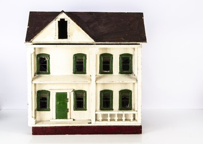 Lot 244 - A G & J Lines painted wooden dolls' house No 37
