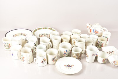 Lot 141 - An extensive collection of World War One Commemorative Ware