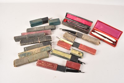 Lot 150 - An assortment of Vintage Cut Throat Razors