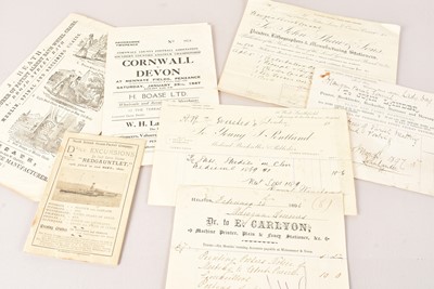 Lot 165 - A small selection of paper ephemera