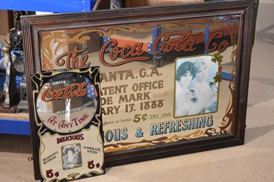 Lot 170 - A Coca Cola Advertising Mirror