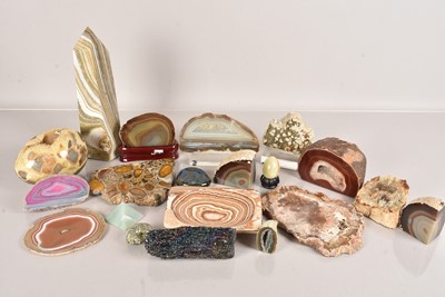 Lot 202 - A collection of worked Minerals