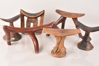 Lot 249 - A small collection of African Head Rests