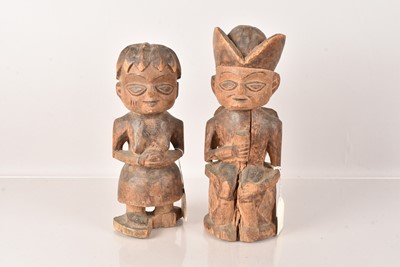 Lot 272 - A carved wooden Yoruba Couple