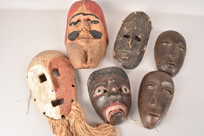 Lot 273 - A small collection of African Tribal Masks